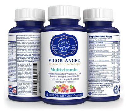 VIGOR ANGEL Multivitamin, 60 Liquid Capsules VIGOR ANGELBuy Supplements Australia