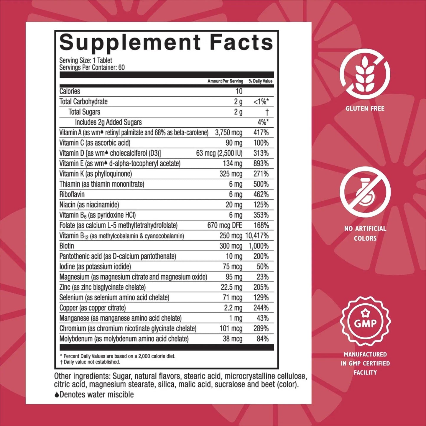 Celebrate Vitamins Multi ADEK Chewables, Iron Free - Daily Bariatric Multivitamin, High Level of Vitamins A, D, E, K & B12 Celebrate Bariatric Supplements