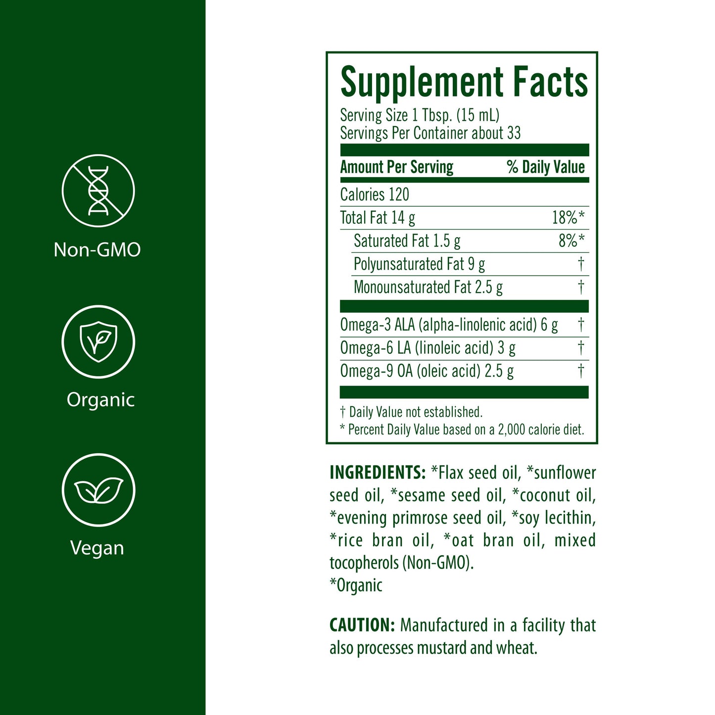 Flora - Udo's Choice Omega 369 Oil Blend, Made with Organic Flax, Sesame & Sunflower Seed Oils, Plant-Based Vegan Omega Fatty Acids, Based on Ideal 2:1:1 Ratio, 17-fl, oz. Glass Bottle FloraBuy Supplements Australia