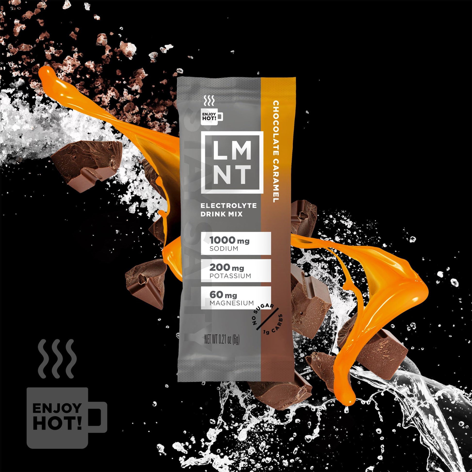 LMNT Hot Chocolate and Coffee Mixer - Chocolate Caramel Salt Electrolytes | No Sugar Drink LMNTBuy Supplements Australia