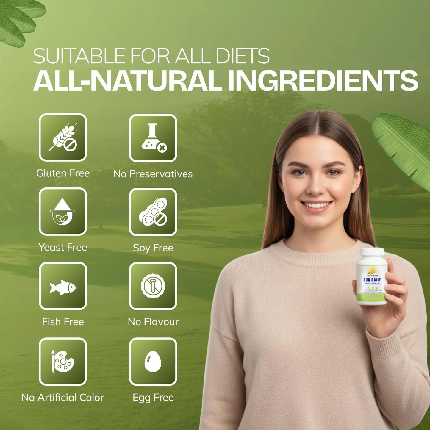 Daily Vites, ADK Vitamin Supplement 5000 IU, 90 Capsules - 3 Months Supply - High Potency Vitamin A, D3 & K2 (MK-7) - Physician Formulated ADK for Bone, Heart AND GIVE US TODAY OUR DAILYBuy Supplements Australia