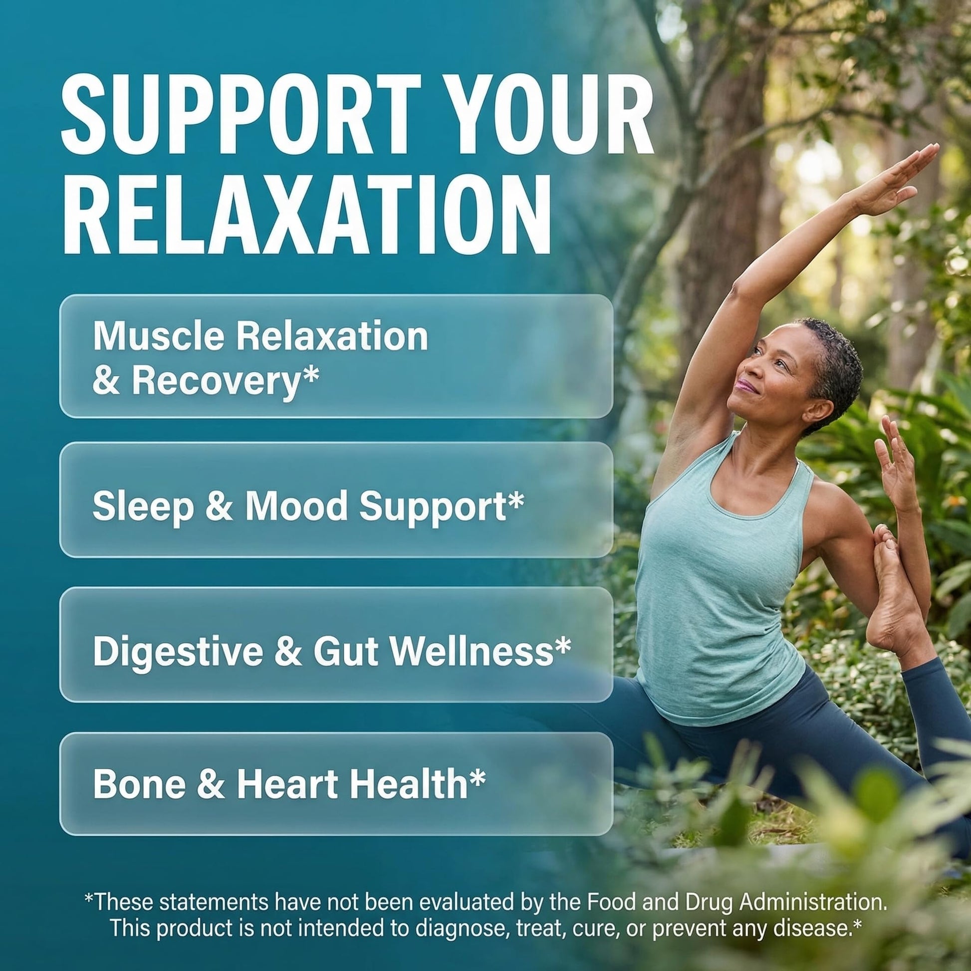 8in1 Magnesium Supplement Complex | Magnesium Glycinate Citrate Malate Gluconate Orotate Carbonate Lactate + Prebiotics Probiotics Digestive Enzymes Magnesio - Maple Wellness Supplements