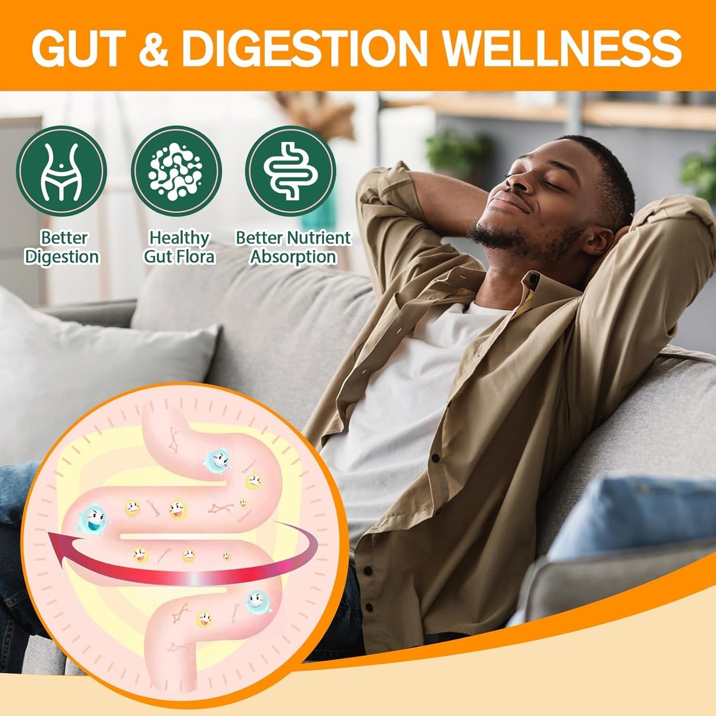 9-in-1 Probiotic Prebiotic Fiber Gummies for Adults & Teens, Fiber Supplement Pro with 5 Billion CFU Bacillus Coagulans, Psyllium Husk, FOS, Inulin, ACV for Digestion - Maple Wellness Supplements