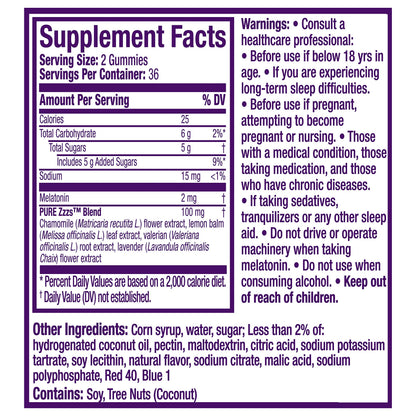 ZzzQuil PURE Zzzs Melatonin Sleep Aid Gummies, Helps You Fall Asleep ZzzQuilBuy Supplements Australia
