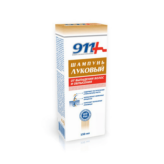 911+ Strengthening Shampoo With Onion Extract Against Hair Loss 150ml - Maple Wellness Supplements