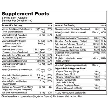 NATURELO One Daily Multivitamin for Women - Energy Support - Whole Food Supplement NATURELOBuy Supplements Australia