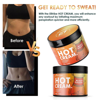 Elitribe Hot Cream Sweat Workout Enhancer Gel - Fat Burning, Cellulite & Firming Body ElitribeBuy Supplements Australia