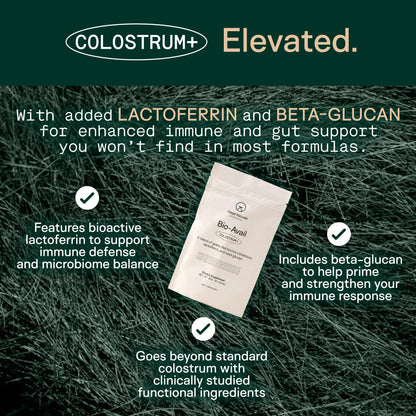 Adapt Naturals Colostrum Supplement with Lactoferrin & Beta-Glucan, Bio-Avail Grass Fed Bovine Colostrum Powder for Gut Health, Immune Support & Vitality | Non-GMO, 2500mg, Unflavored - 30 Days Supply ADAPT NATURALS BY CHRIS KRESSERBuy Supplements Australia