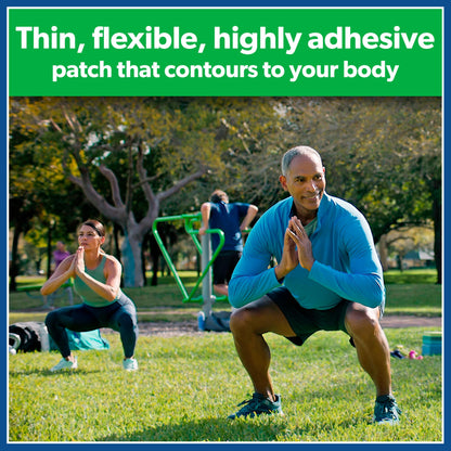 Salonpas Maximum OTC Strength Lidocaine 4% Pain Relieving Flex Patch, Apply for Up to 8 Hours, Unscented, Thin, Flexible, Lightweight, Patch Stays in Place, 7 Patches SalonpasBuy Supplements Australia