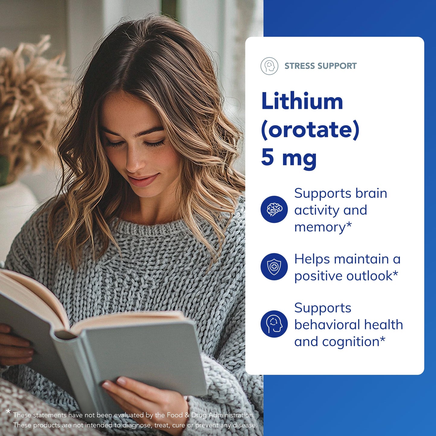 Pure Encapsulations Lithium Orotate 5 mg - Brain Support Supplement - with N-Acetyl-L-Cysteine (NAC) for Memory & Brain Behavior*