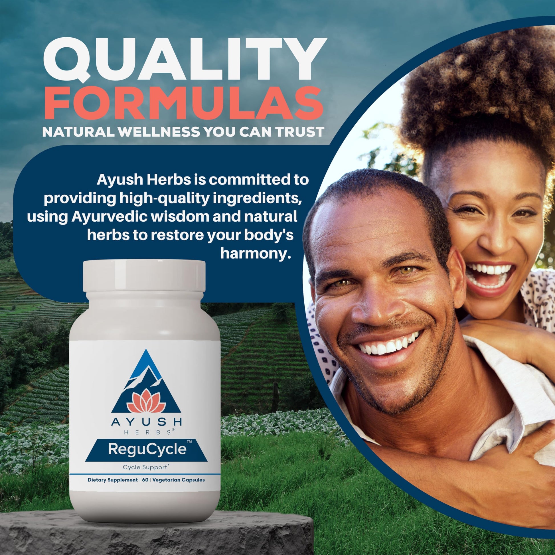 Ayush Herbs Regu-Cycle - Hormone Balance for Women, Hormonal Support, Period Support & Relief, Reproductive Health, Regulate Menstrual Cycle, Ovarian Support Supplement - 60 Vegetarian Capsules Ayush HerbsBuy Supplements Australia