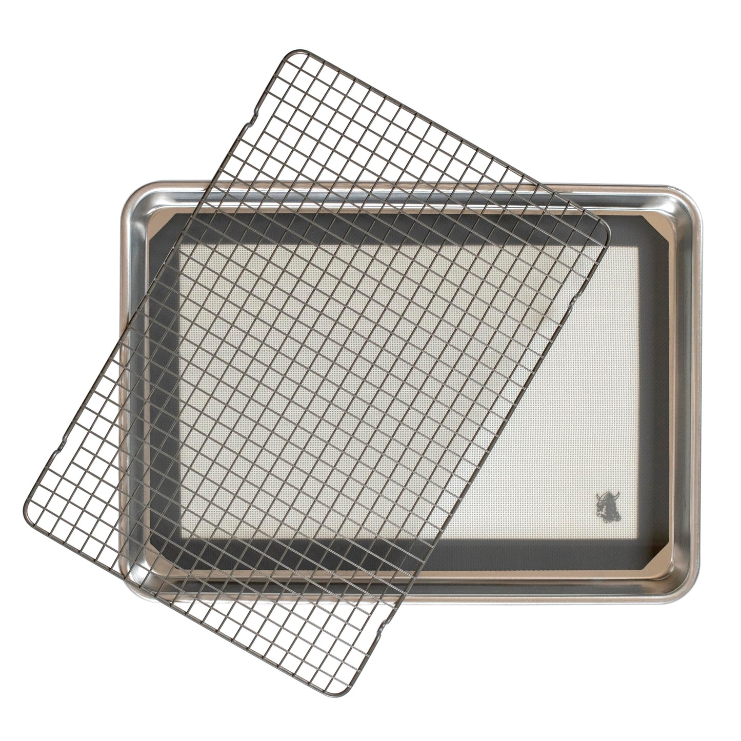 Nordic Ware Naturals Half Sheet Pan, Deluxe Silicone Liner and Cooling Rack, Cookie or Roasting Bakers Set Nordic WareBuy Supplements Australia