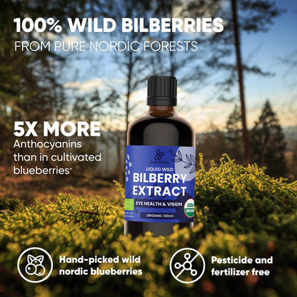 Grandpa Gifts from Granddaughter Wild Bilberry Extract USDA Organic Alcohol-Free 2x3.4oz Bottle of Liquid Bilberry Gift for Grandpa Health Gifts for Eyes High Bioavailability Liquid Extract 40 Serving Jungle PowdersBuy Supplements Australia