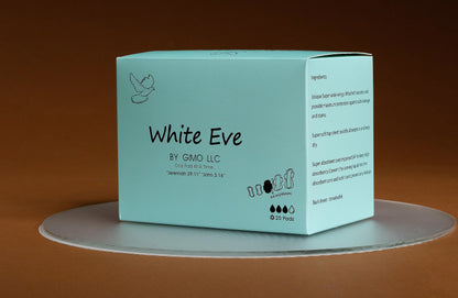 WHITE EVE Sanitary Pad Ultra Thin Sanitary Pads for Women with Fast Absorption and Leak Guard WHITE EVEBuy Supplements Australia