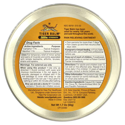 Tiger Balm Sport Rub Pain Relieving Ointment, Ultra Strength 1.70 oz (Pack of 5) Tiger BalmBuy Supplements Australia