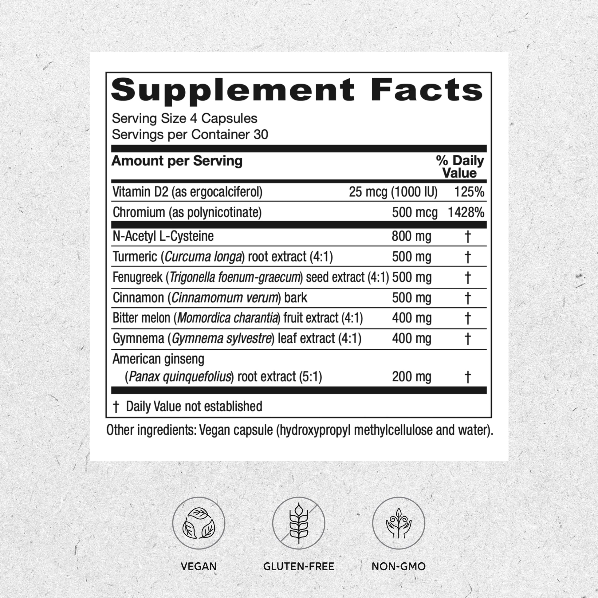Vitanica Metabolic Manager - Herbal Supplement to Support Healthy Metabolic Response - Dietary Supplement with Vitamin D - Vegan Antioxidant Supplement - 120 Capsules VitanicaBuy Supplements Australia