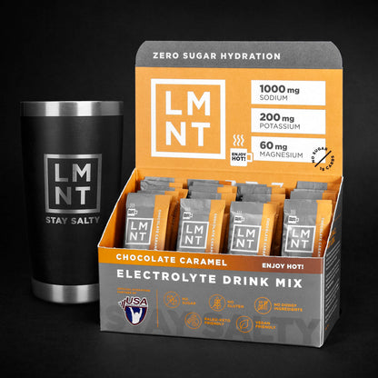 LMNT Hot Chocolate and Coffee Mixer - Chocolate Caramel Salt Electrolytes | No Sugar Drink LMNTBuy Supplements Australia