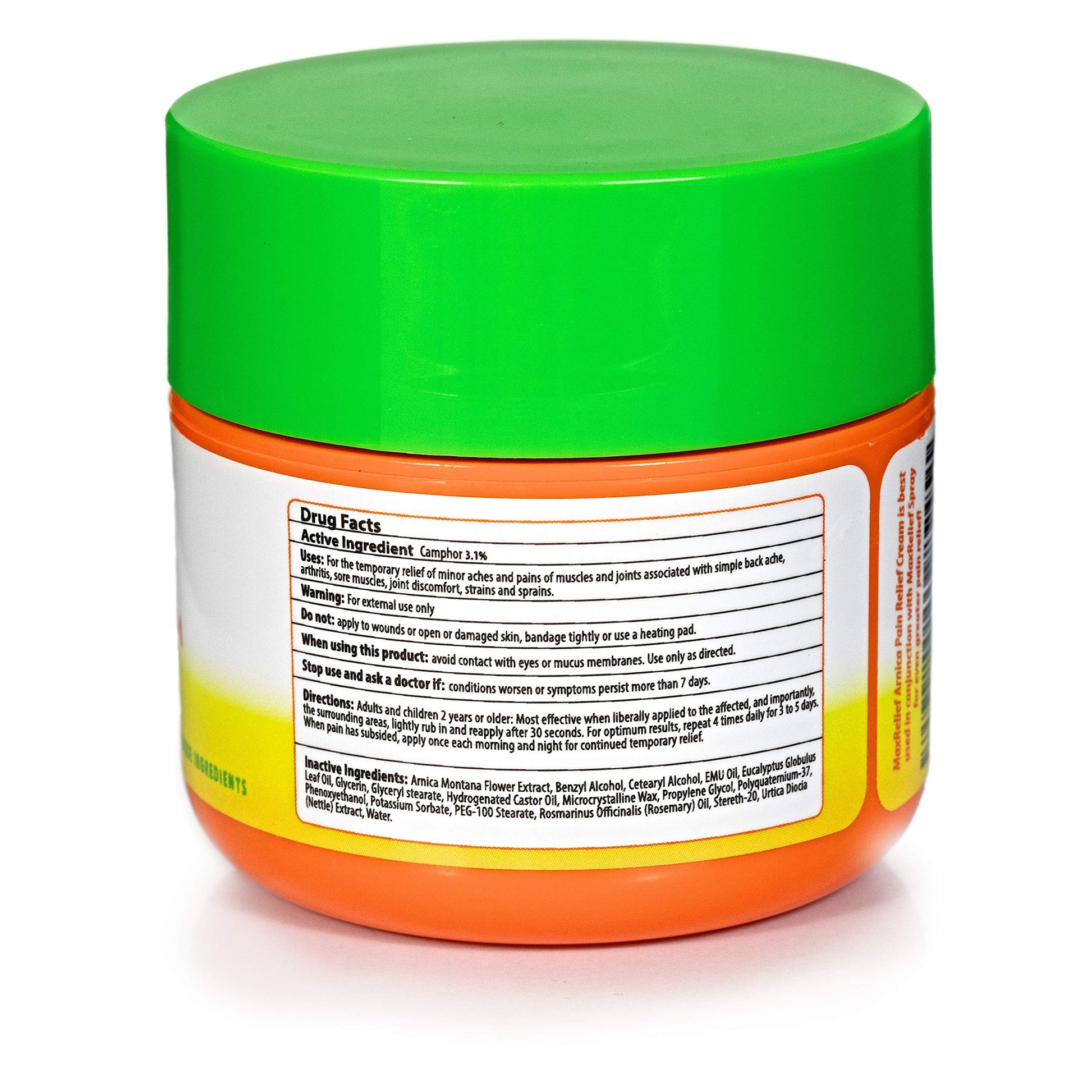 MaxRelief Arnica Montana Pain Cream - Advanced Formula for Deep Relief - Soothe Knee, Joint & Muscle Pain - Reduce Swelling, Joint Inflammation Fibromyalgia & Plantar Fasciitis Relief - Emu Oil 2oz MaxReliefBuy Supplements Australia