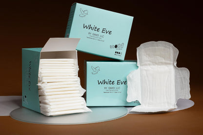 WHITE EVE Sanitary Pad Ultra Thin Sanitary Pads for Women with Fast Absorption and Leak Guard WHITE EVEBuy Supplements Australia