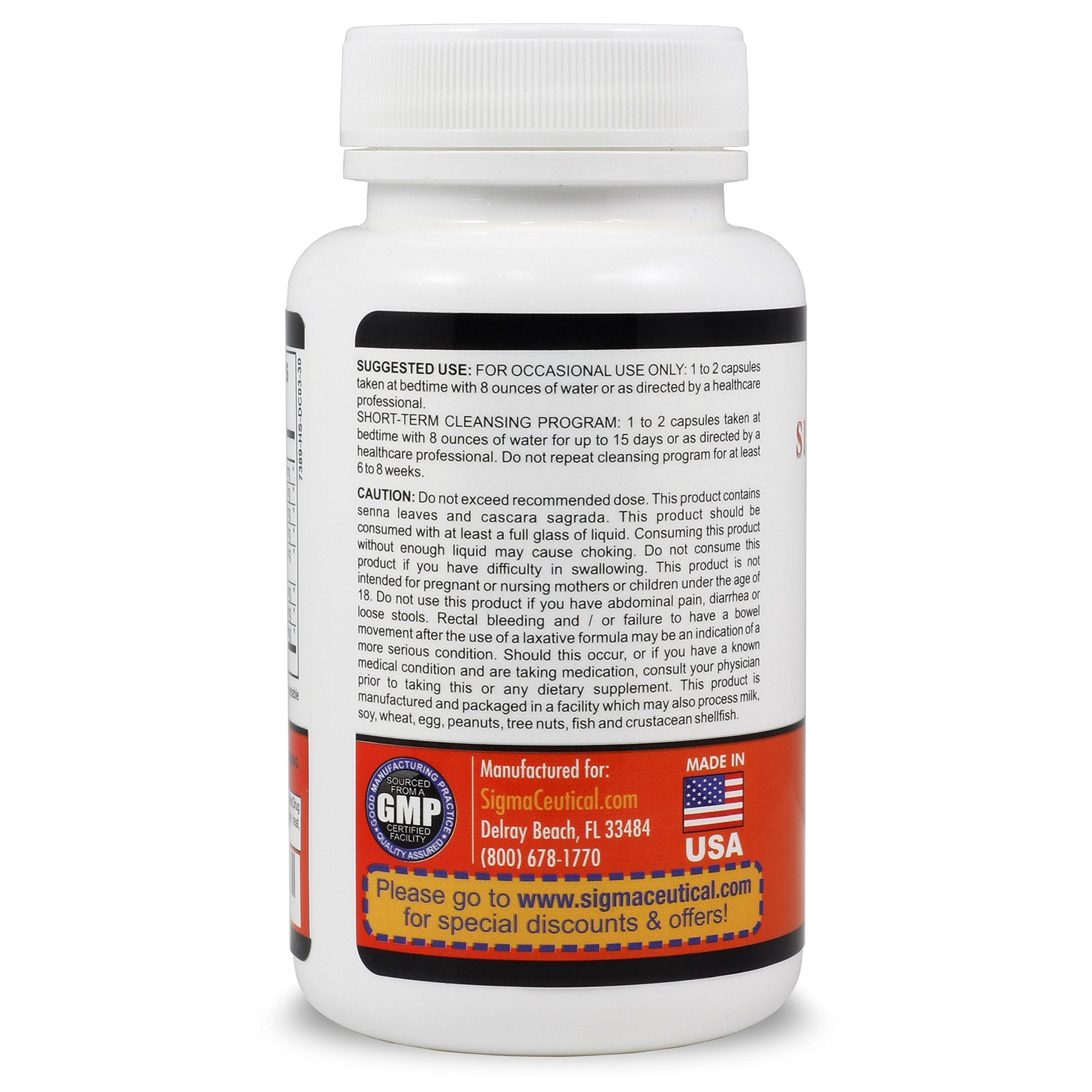 Sigmaceutical 1 Day Colon Cleanse - Detox Cleanse - Bowel Cleanse & Laxative - Bowel Detox SigmaceuticalBuy Supplements Australia