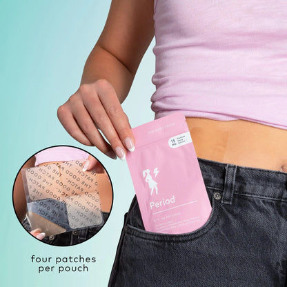 The Good Patch Period Patch with Hemp for Cramps, Sustained Release for up to 12 Hours, Natural Patch with Hemp, Black Cohosh, Plant Powered Wearable Wellness (16 Total Patches) The Good PatchBuy Supplements Australia