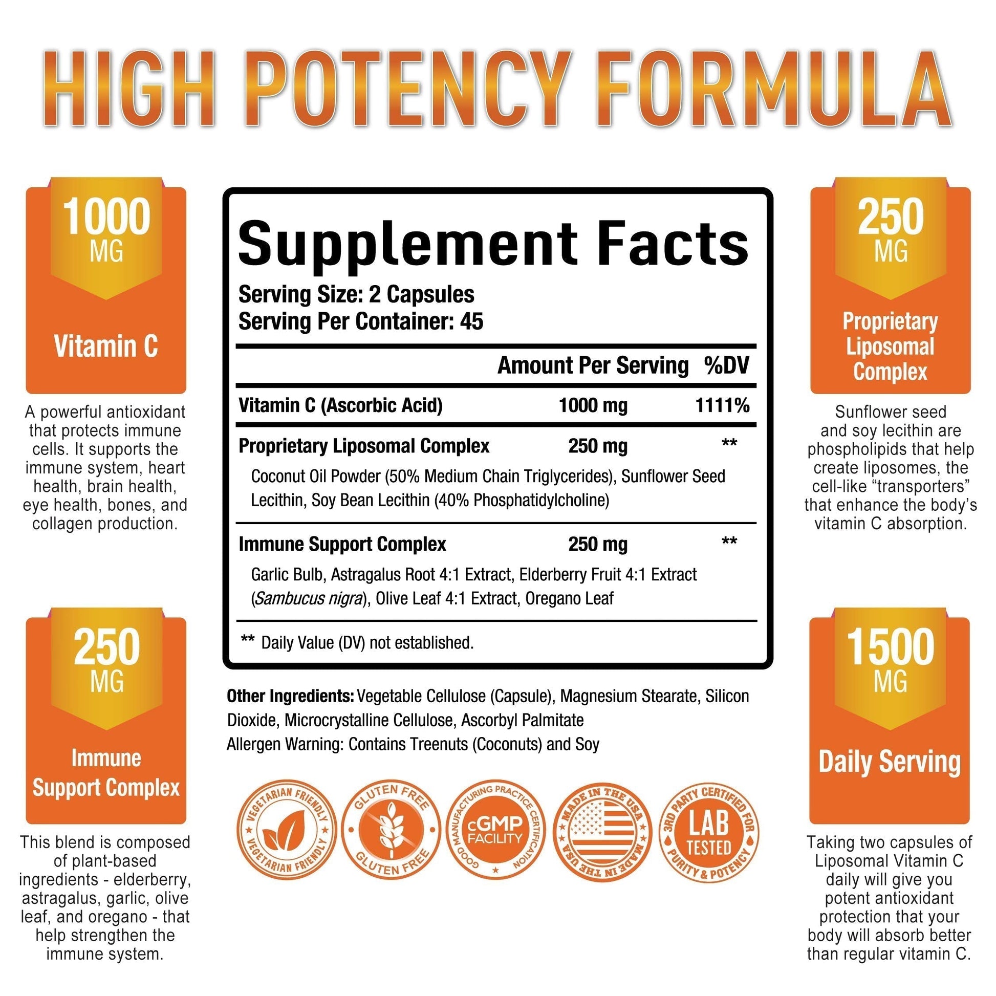 Premium Liposomal Vitamin C Supplement - High Absorption, Fat Soluble Ascorbic Acid Purely OptimalBuy Supplements Australia