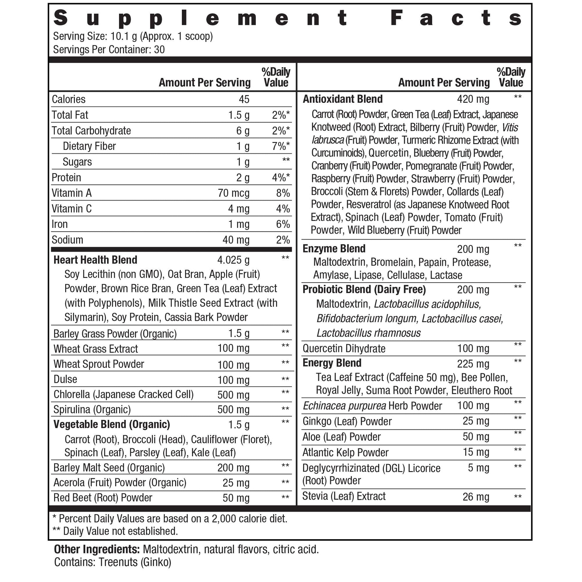 New Vitality Royal Greens Superfood Powder | Healthy Veggie Powder with Probiotics, Enzymes, Antioxidants, Wheat Grass & Greens 10.75oz (30 Day Supply) New VitalityBuy Supplements Australia