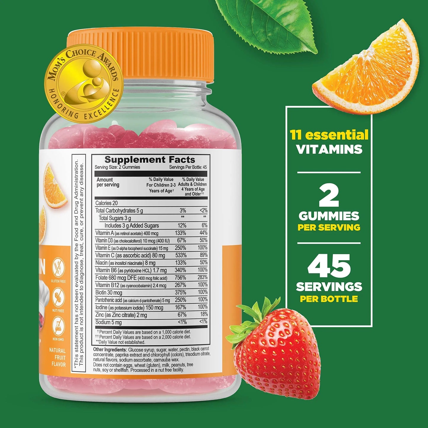 Lifeable Turmeric Curcumin Kids + Multivitamin Kids, Gummies Bundle - Great Tasting, Vitamin Supplement Lifeable