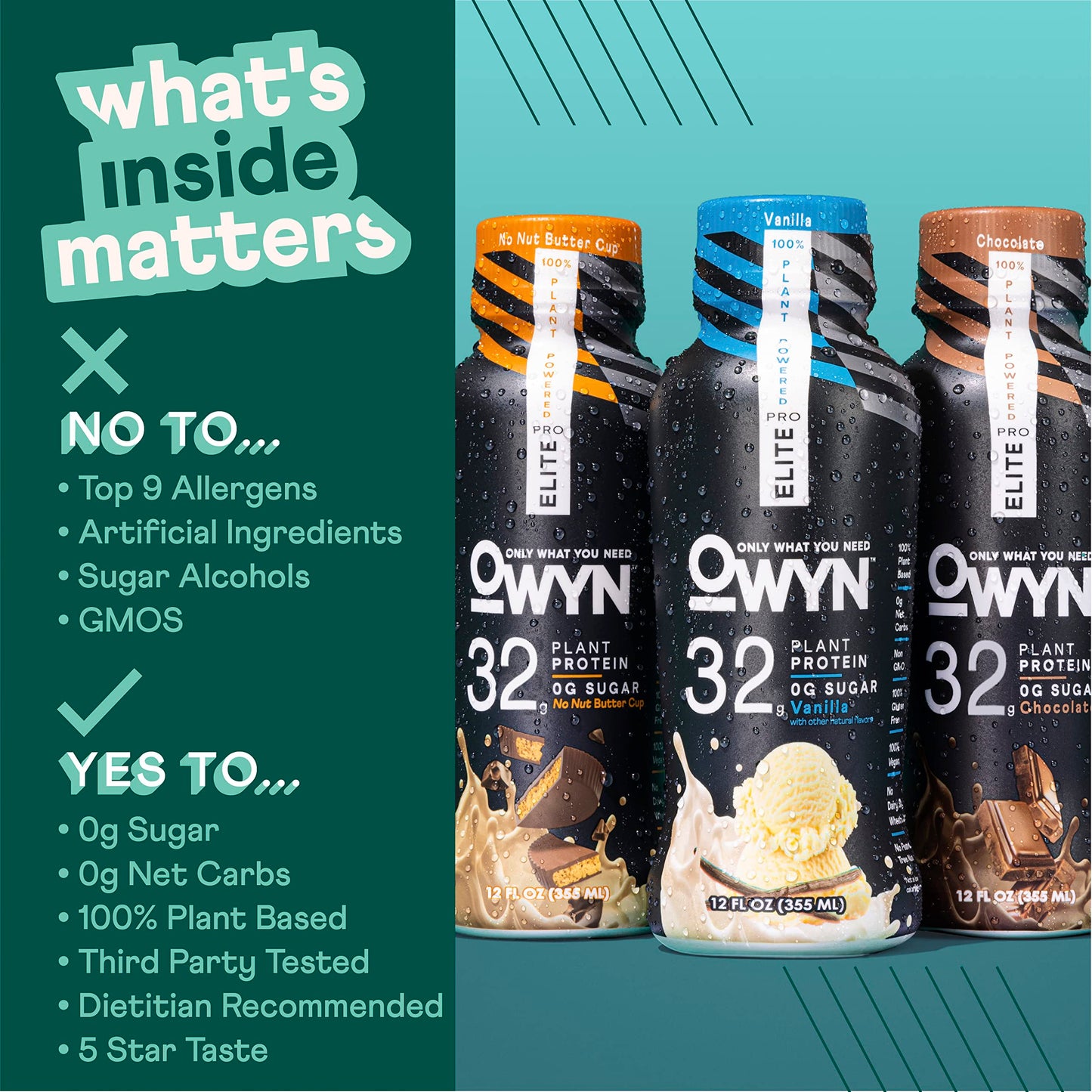 OWYN Only What You Need Pro Elite Vegan Plant Based High Protein Shake, Vanilla OWYN Only What You NeedBuy Supplements Australia