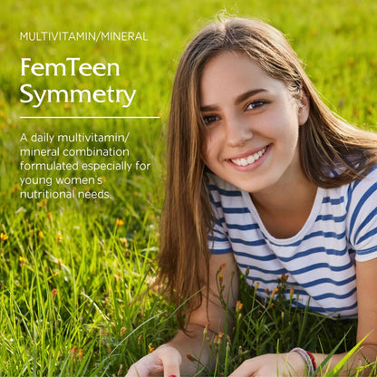 Vitanica FemTeen Symmetry, Vitamins for Teens Daily Multivitamin, Vegan, 120 Capsules VitanicaBuy Supplements Australia