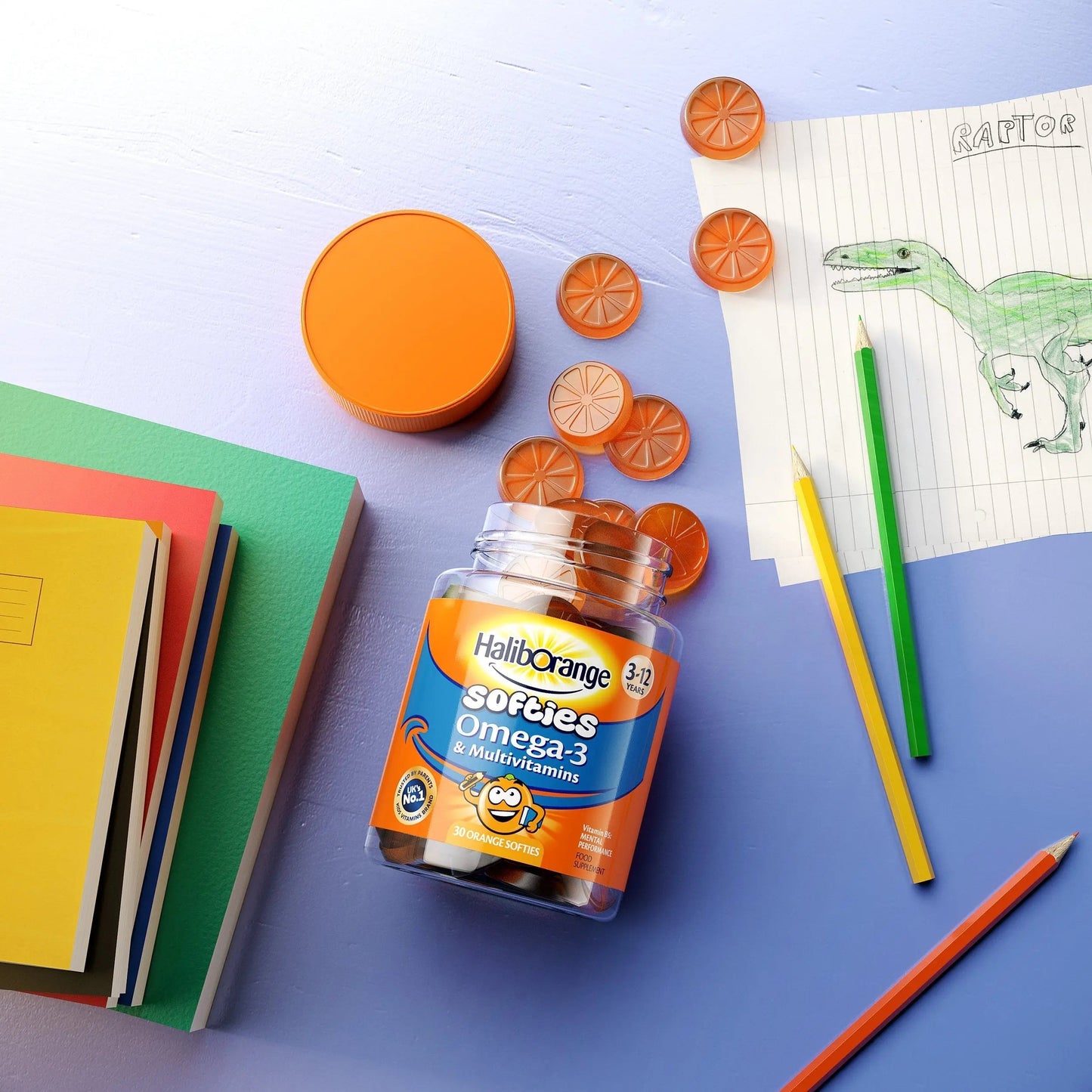 Haliborange Kids Vitamins Omega-3 and Multivitamin Orange Softies 30s HaliborangeBuy Supplements Australia