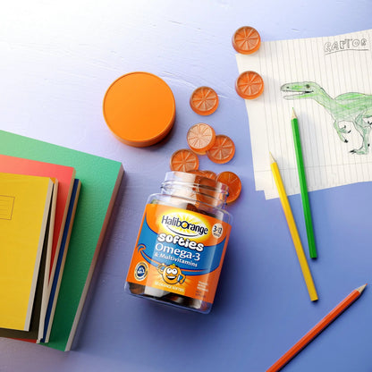 Haliborange Kids Vitamins Omega-3 and Multivitamin Orange Softies 30s HaliborangeBuy Supplements Australia