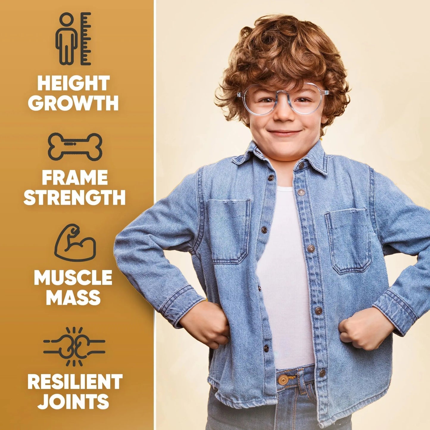 Height Growth Increase Vitamin Gummies, Calcium 100mg, Magnesium Glycinate 30mg, Zinc, Ashwagandha, Vitamin K2 D3 25mg Grow Tall Maximizer Supplement HighSpot