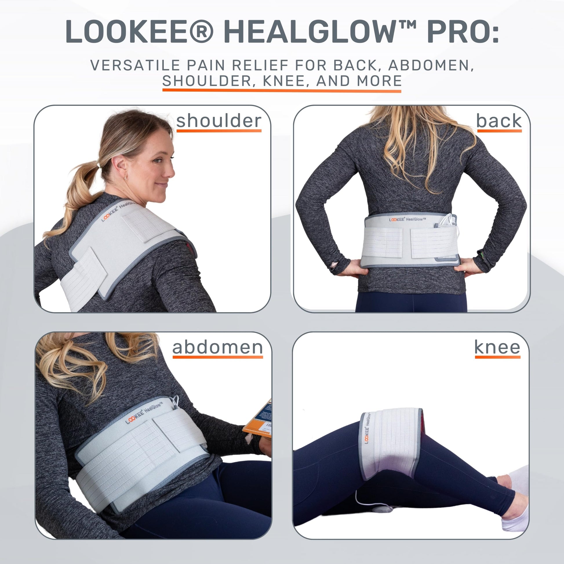 LOOKEE HealGlow Pro Medical Infrared & Red-Light Therapy Belt - LED Technology - 60W Powerful LOOKEEBuy Supplements Australia