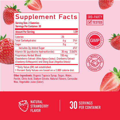 PMS Relief Gummies | Hormone Balance & Period Support Vitamins for Women | Vegan Gummy SMNutritionBuy Supplements Australia