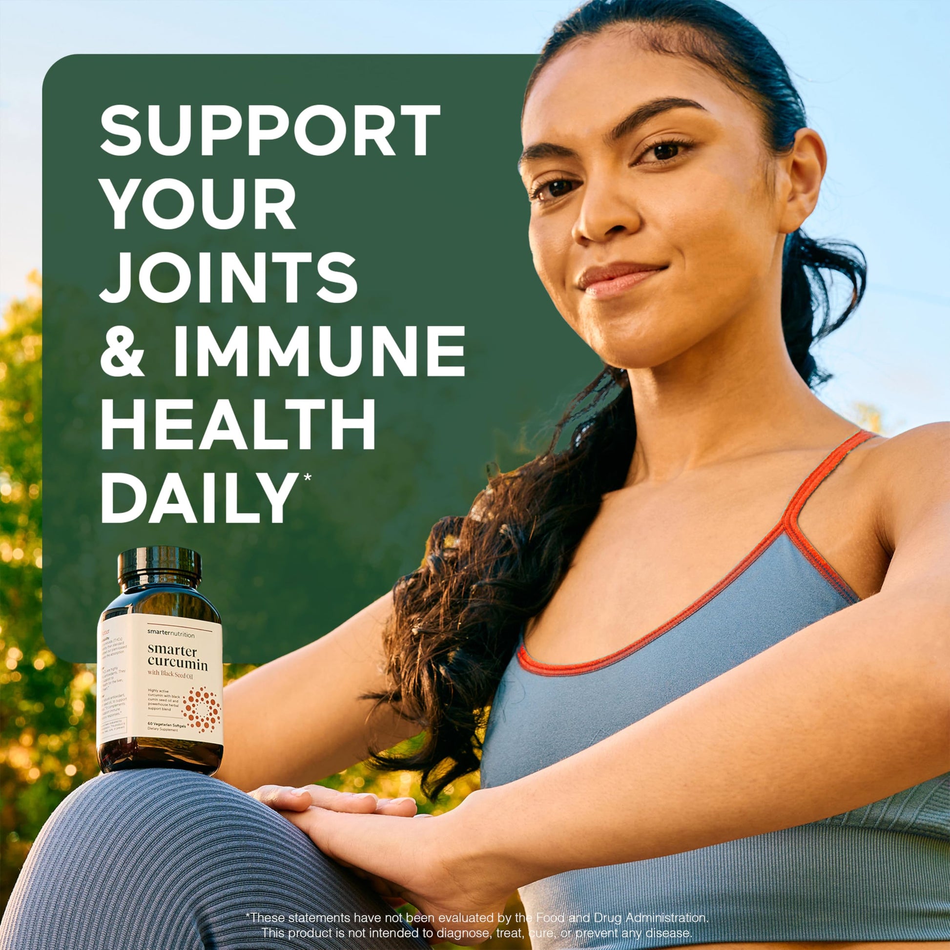 SMARTERNUTRITION Curcumin Softgels - Vegan High Absorption 400 mg Turmeric Supplement + Black Seed Oil & Ginger - 95% Tetrahydrocurcuminoids Non-GMO, USA Manufactured - 60 Ct[30 Servings] SMARTERNUTRITIONBuy Supplements Australia