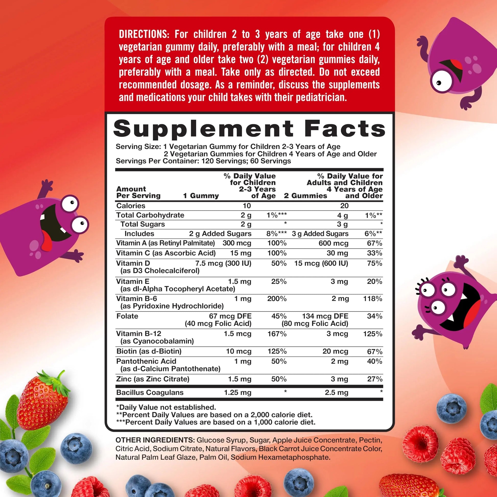 Nature's Truth Kids Multivitamin Gummies with Probiotics | 120 Count | Berry Punch Flavor | Vegetarian, Non-GMO & Gluten Free Supplement Nature's Truth
