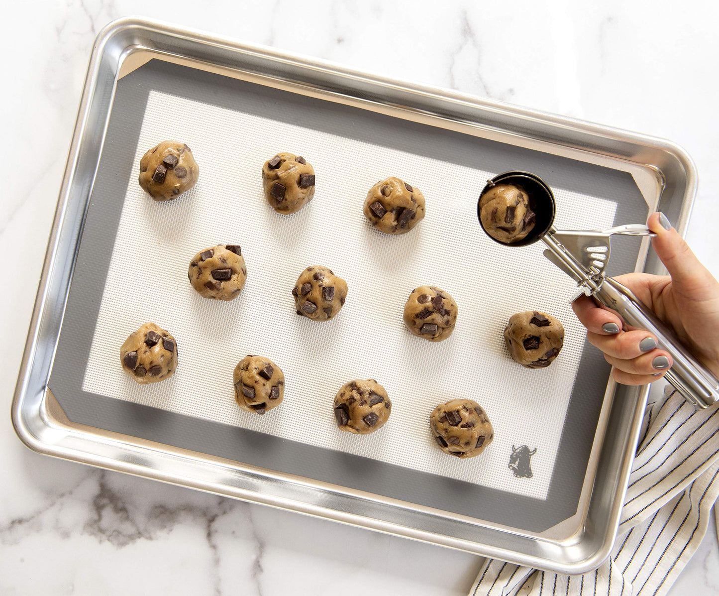 Nordic Ware Naturals Half Sheet Pan, Deluxe Silicone Liner and Cooling Rack, Cookie or Roasting Bakers Set Nordic WareBuy Supplements Australia