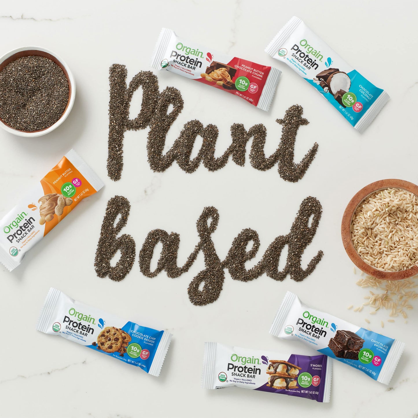 Orgain Organic Vegan Protein Bars, Smores - 10g Plant Based Protein, Gluten Free Snack OrgainBuy Supplements Australia
