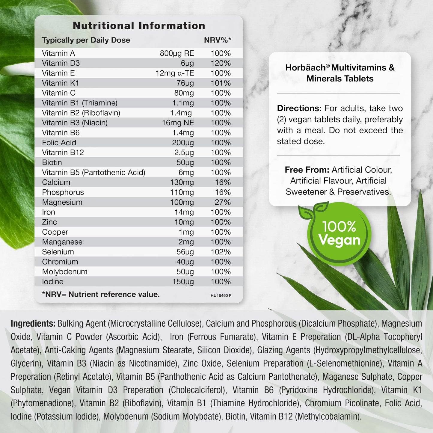 Multivitamin Tablets for Men and Women | 365 Count | with 24 Essential Nutrients HorbäachBuy Supplements Australia