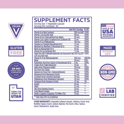 Zhou Daily Boost - Probiotic Multivitamin for Women & Men, Immune Support, Antioxidant & Eye Health Supplement with Vitamin A, Vitamin C ZHOUBuy Supplements Australia