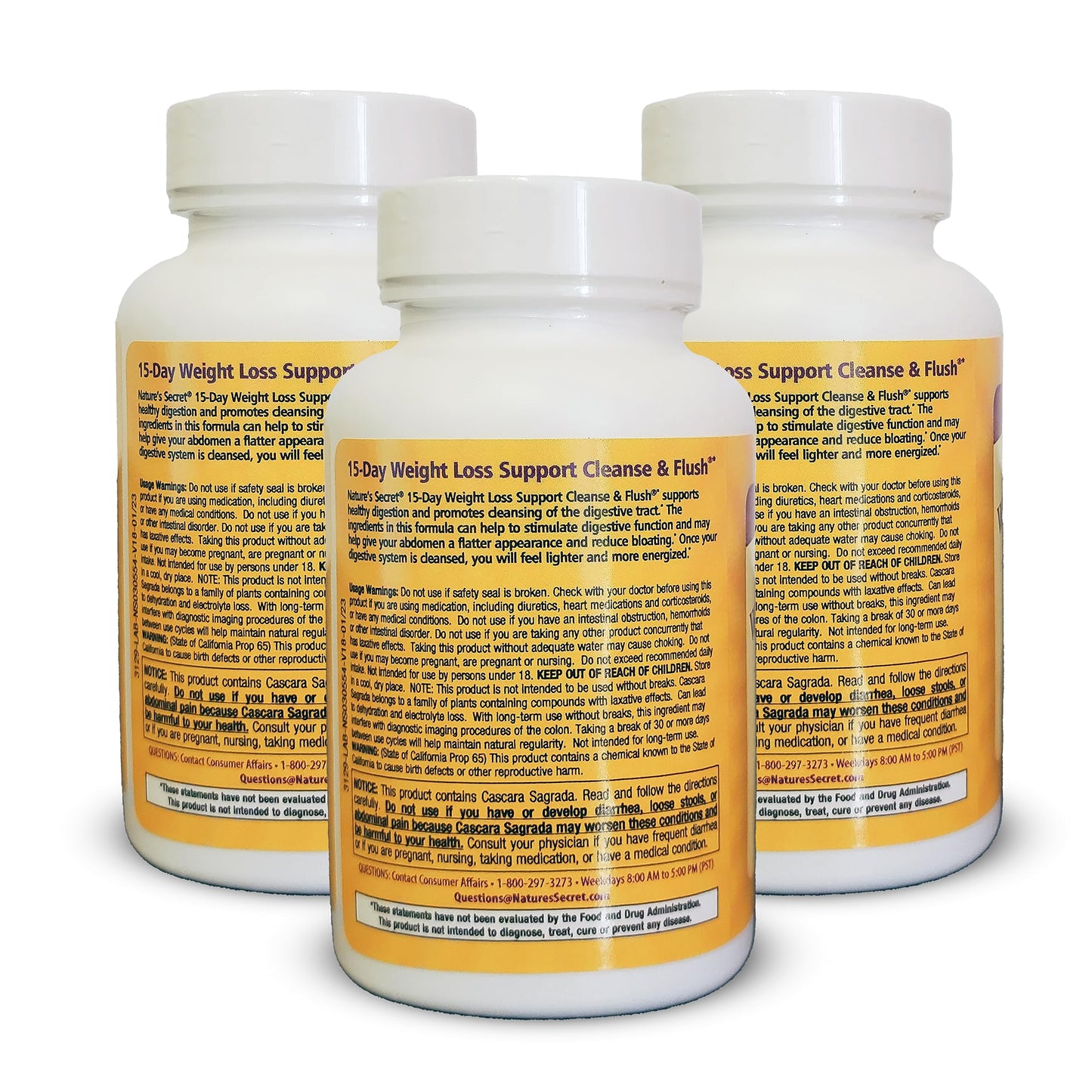 Nature's Secret 15-Day Weight Loss Support Cleanse & Flush (Pack of 3) Nature's SecretBuy Supplements Australia