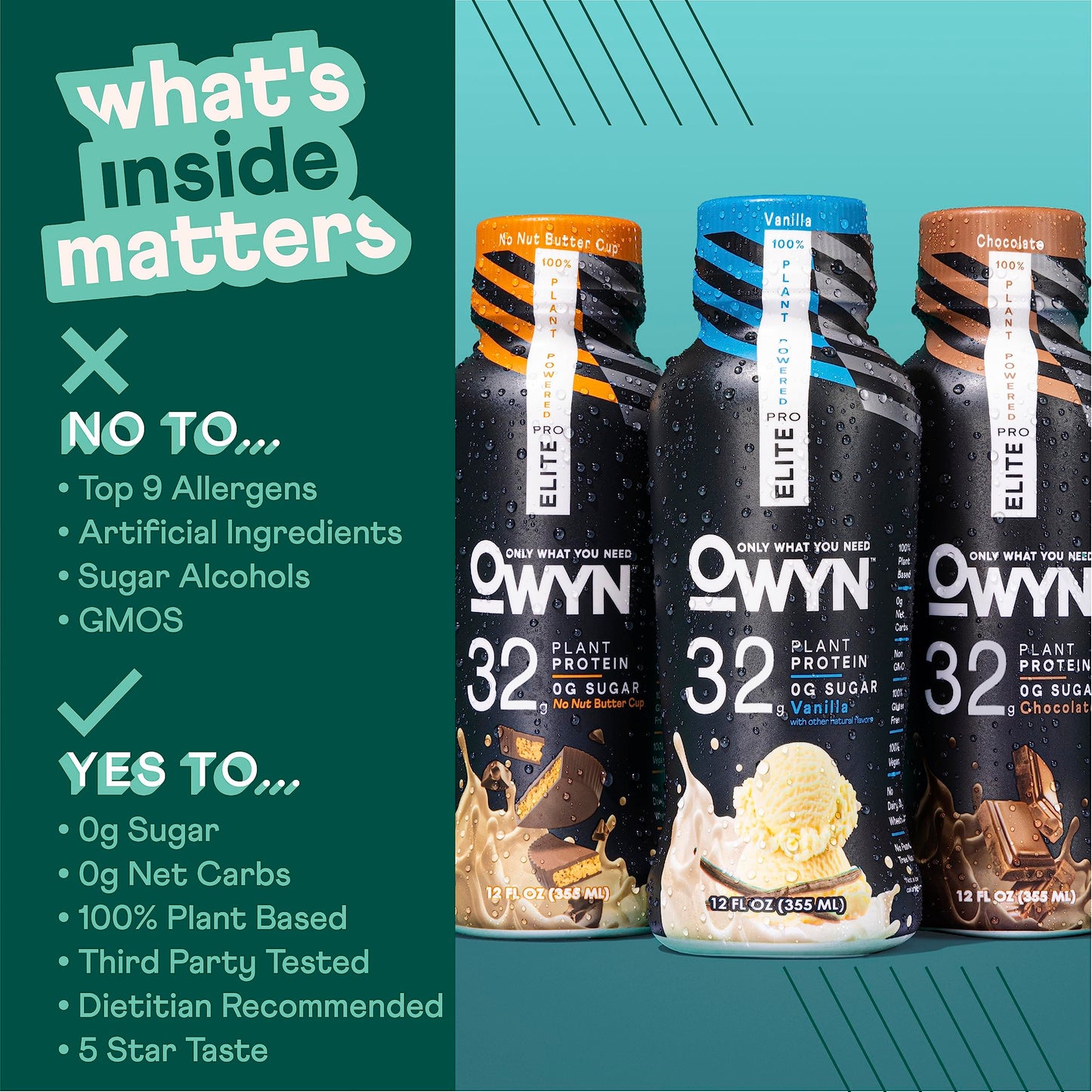 OWYN Only What You Need Pro Elite Vegan High Protein Keto Shake, 32g Protein, 9 Amino OWYN Only What You NeedBuy Supplements Australia
