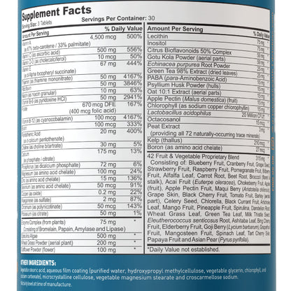 Dr. Tobias Adult Multivitamin for Women & Men, Immune Supporting Vitamins from 42 Fruits, Vegetables, Plus Probiotics, Vegan Multivitamins Dr. TobiasBuy Supplements Australia