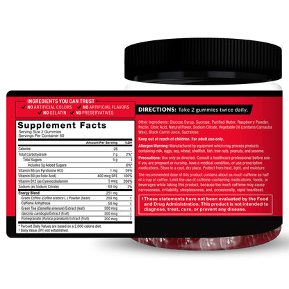 Force Factor LeanFire Thermo Gummies with B12 Vitamins, Caffeine, & Green Coffee Bean Force FactorBuy Supplements Australia
