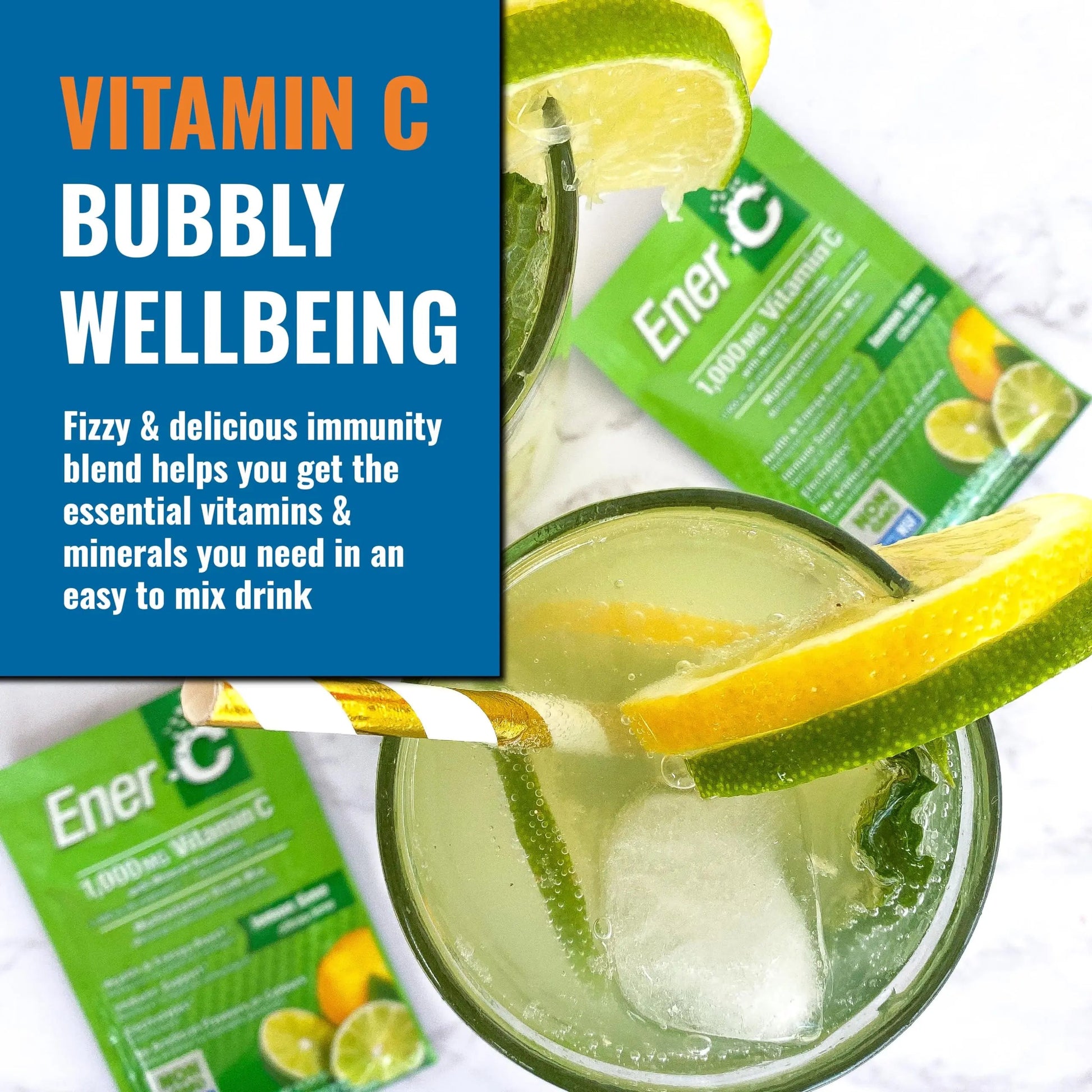 Ener-C Multivitamin Drink Mix - Vitamin Packets for Water, Electrolytes Powder Packets, Vitamin Drink Mix, Hydration Liquid Mix Ener-C