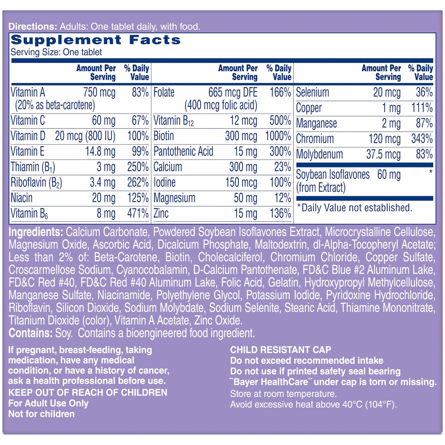 One A Day Women's Menopause Multivitamin with Vitamin A, Vitamin C, Vitamin D, Vitamin E and Zinc ONE A DAYBuy Supplements Australia