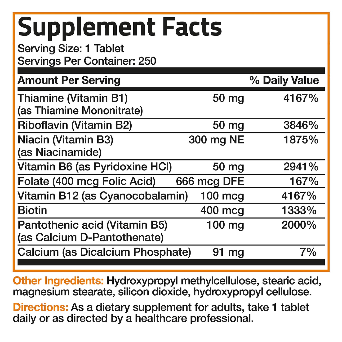Bronson Super B Vitamin B Complex Sustained Slow Release Vitamin B1, B2, B3, B6, B9 BronsonBuy Supplements Australia