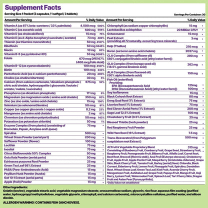 Nature’s Aid Women’s 7-30 Daily Multivitamin Packs for Energy, Focus & Performance Support | Natural Complete Vitamin Nature's Aid Holistic WellnessBuy Supplements Australia