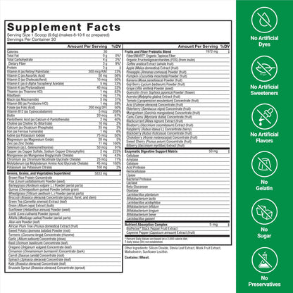 Force Factor Smarter Greens Daily Wellness Powder 2-Pack to Support Energy, Immunity & Digestion, Superfood Greens Powder with Vitamins, Minerals & Probiotics, Unflavored, 60 Servings Force FactorBuy Supplements Australia